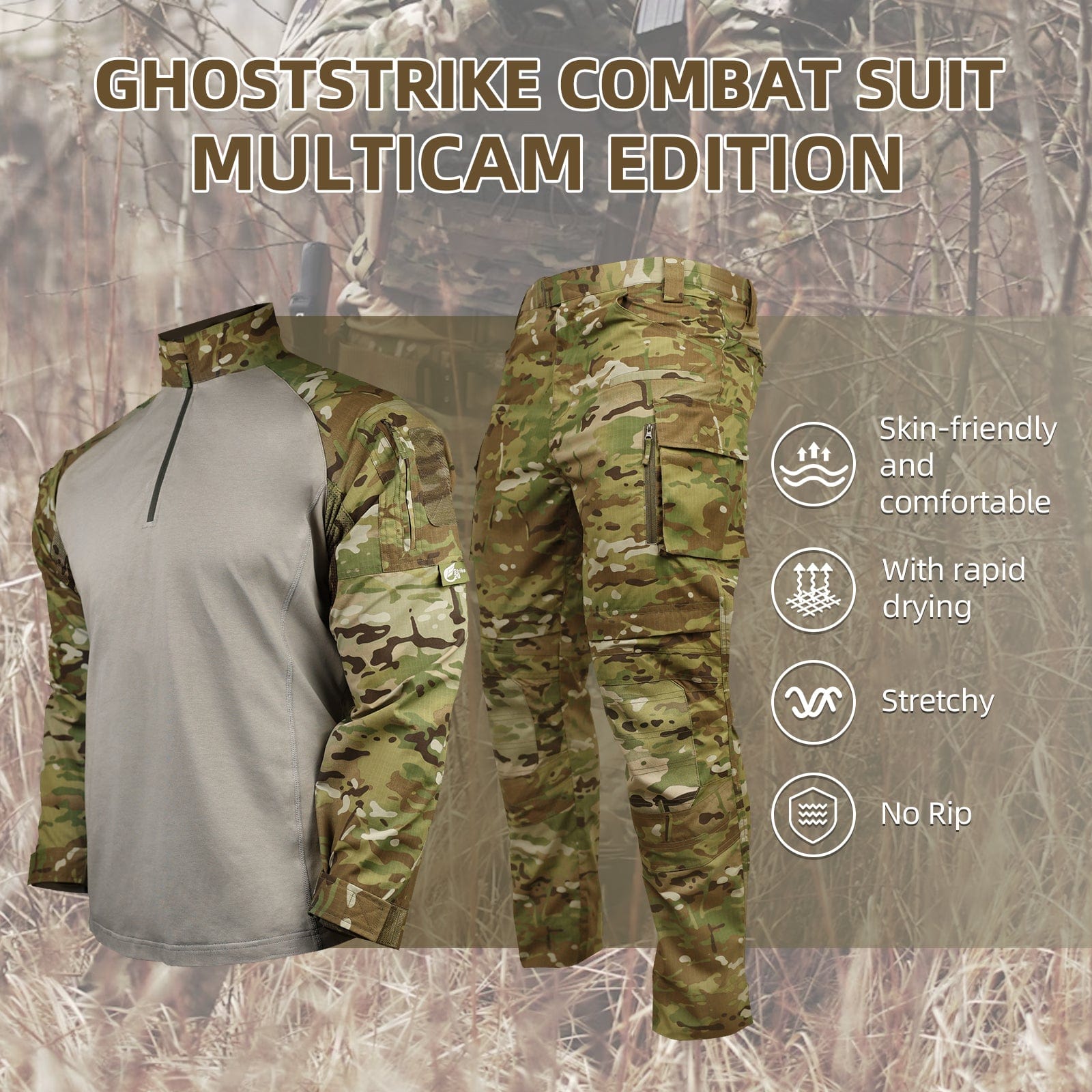 GhostStrike Combat Suit – MultiCam Edition