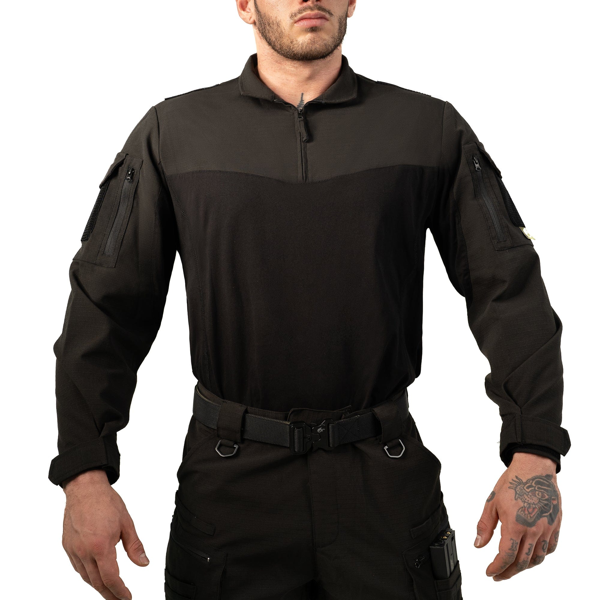 CoolingX Tactical Shirt-Model product photo-black