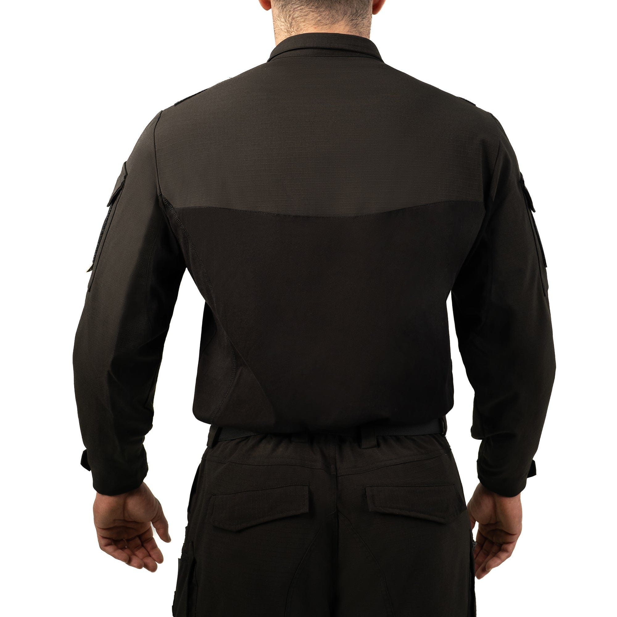CoolingX Tactical Shirt-Product image of back - black
