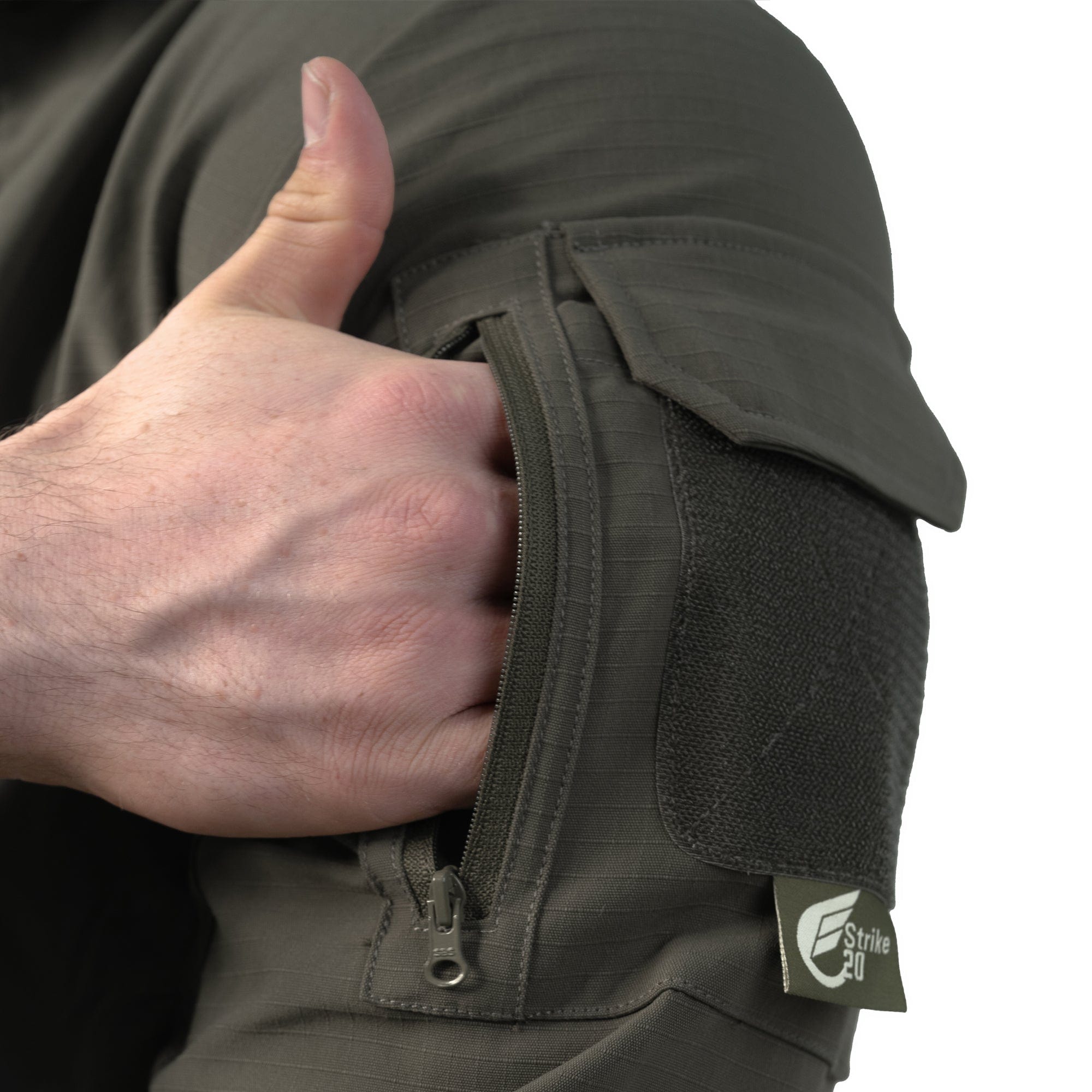 CoolingX Tactical Shirt- Zipper and pocket details