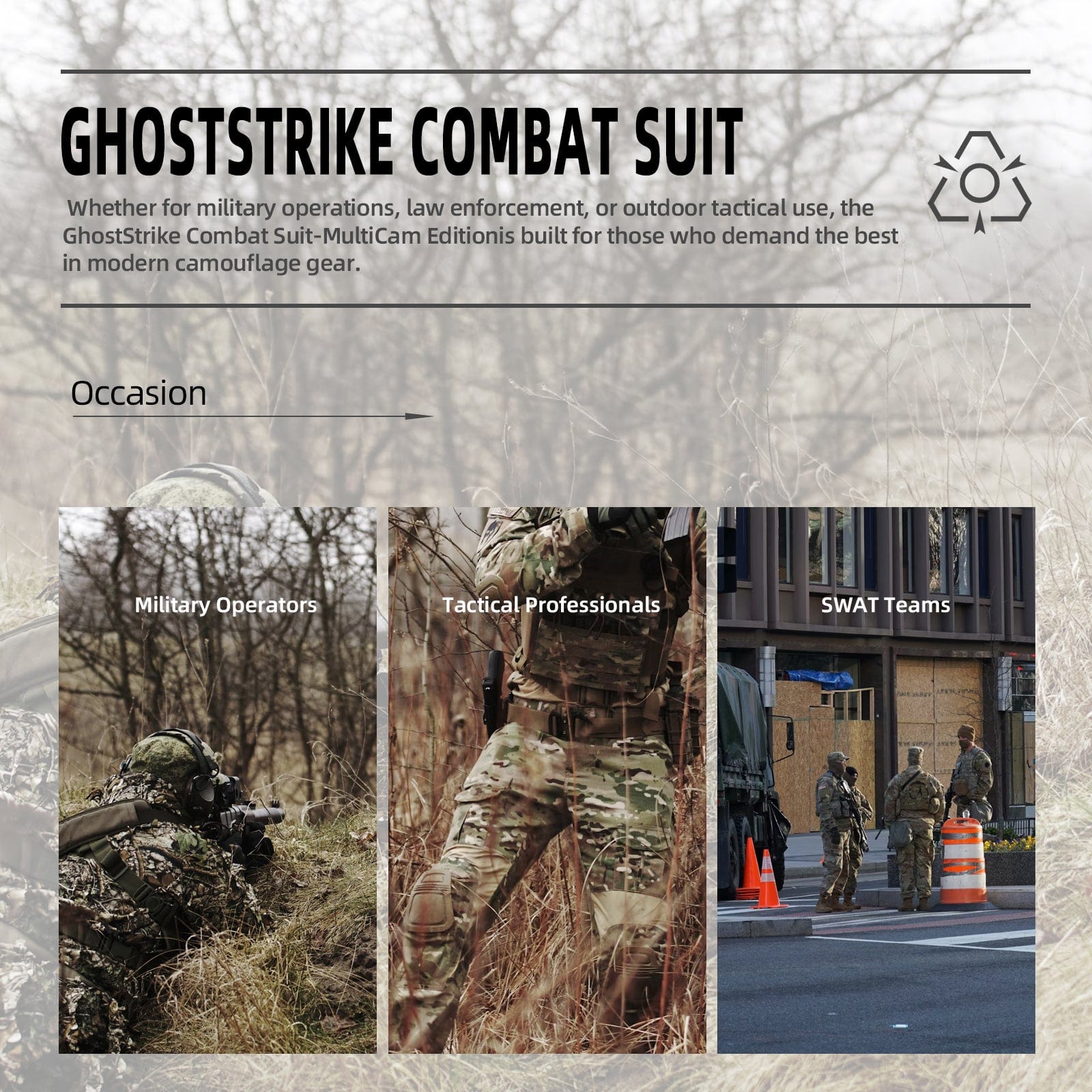 GhostStrike Combat Suit – MultiCam Edition