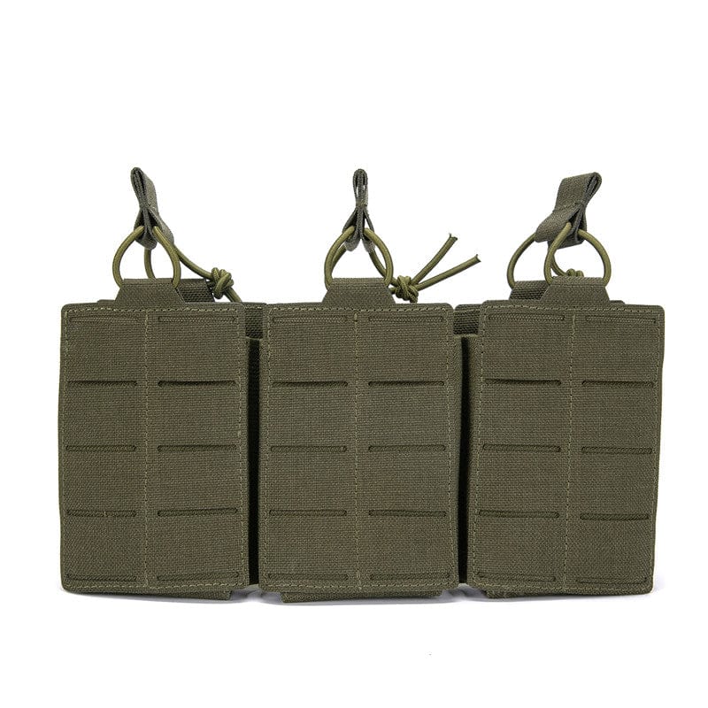 Professional 1000D Nylon Three-Magazine Pouch with MOLLE attachment for versatile use