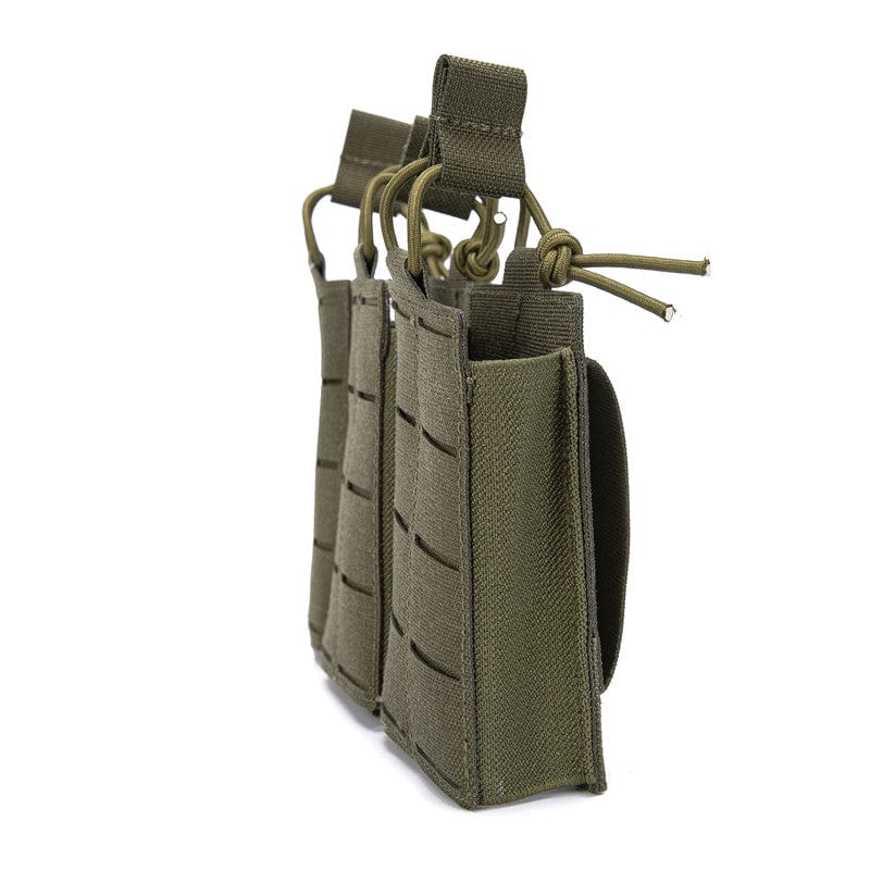 Professional 1000D Nylon Three-Magazine Pouch with MOLLE attachment for versatile use